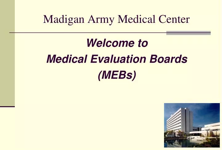 madigan army medical center