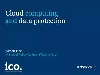 Cloud computing and data protection