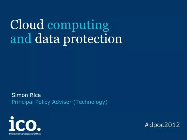cloud computing and data protection