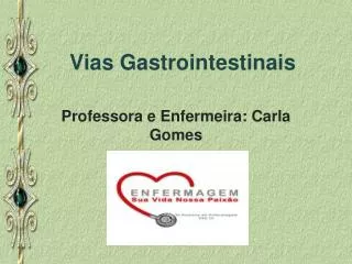 vias gastrointestinais