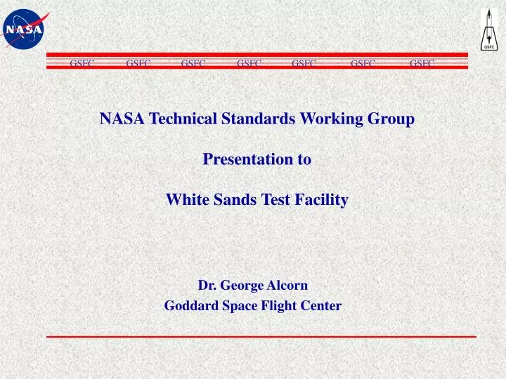 nasa technical standards working group presentation to white sands test facility