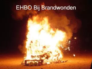 EHBO Bij Brandwonden