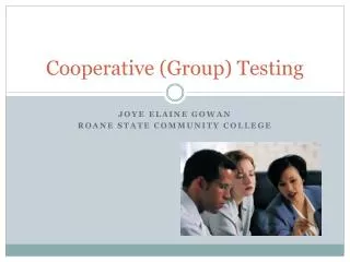 Cooperative (Group) Testing