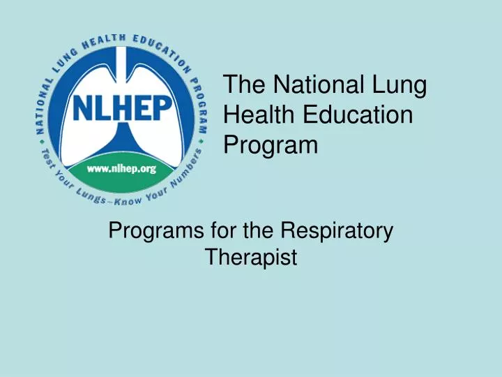 the national lung health education program