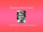 Barbara McClintock - slide 1