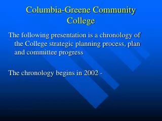 Columbia-Greene Community College