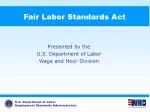 Fair Labor Standards Act - slide 1