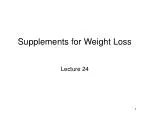 Supplements for Weight Loss - slide 1