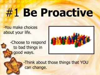 #1 Be Proactive