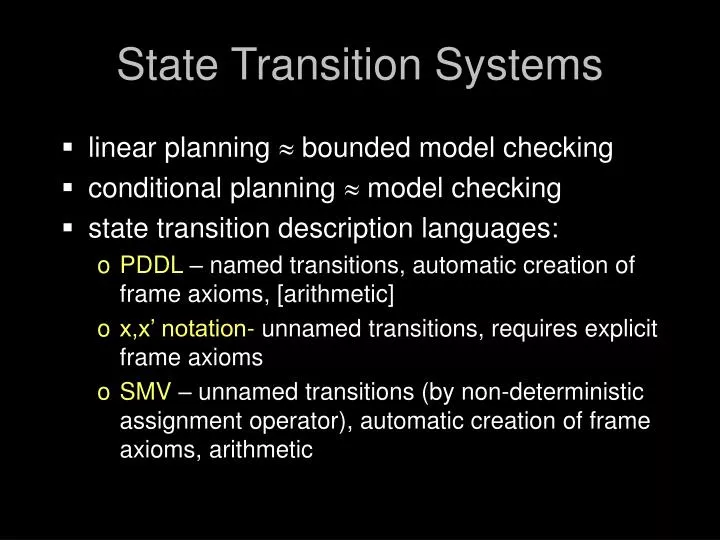 state transition systems