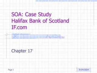 SOA: Case Study Halifax Bank of Scotland IF.com
