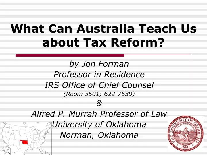 what can australia teach us about tax reform