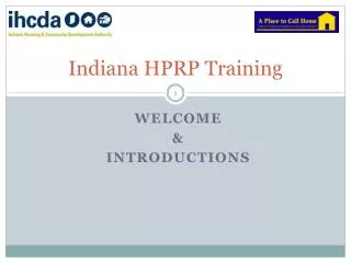 Indiana HPRP Training