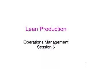 Lean Production