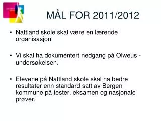 m l for 2011 2012