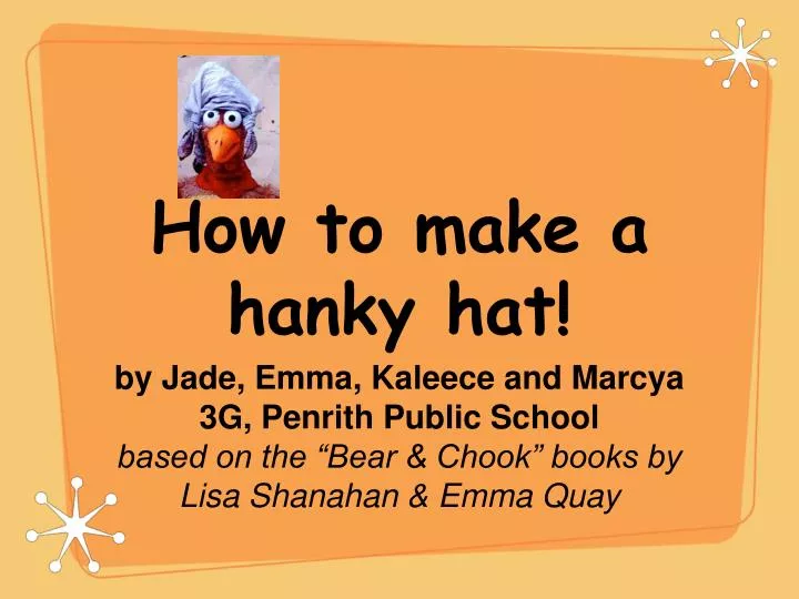 how to make a hanky hat