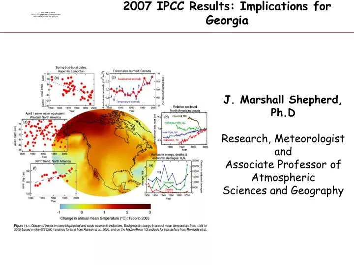 2007 ipcc results implications for georgia