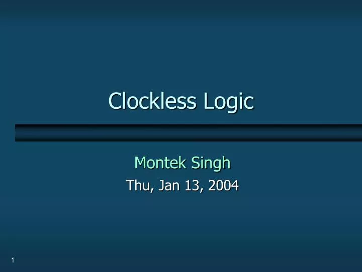 clockless logic