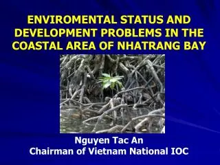 ENVIROMENTAL STATUS AND DEVELOPMENT PROBLEMS IN THE COASTAL AREA OF NHATRANG BAY Nguyen Tac An Chairman of Vietnam Natio