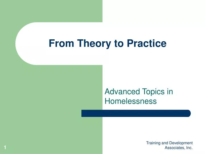 from theory to practice