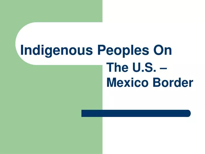indigenous peoples on