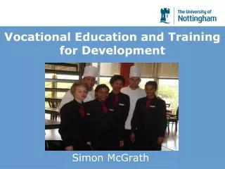 Vocational Education and Training for Development