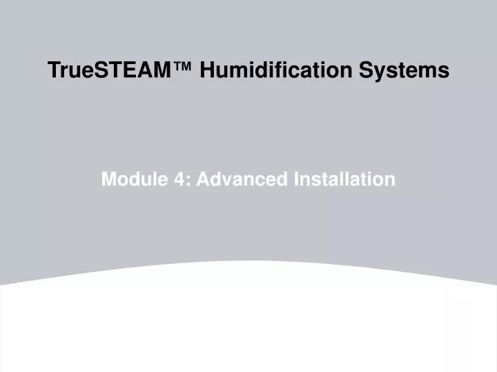 truesteam humidification systems