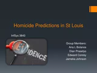 Homicide Predictions in St Louis