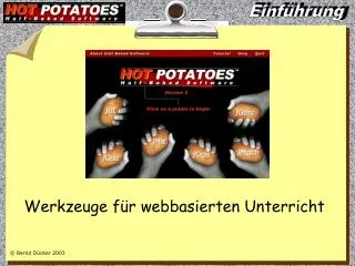 Werkzeuge für webbasierten Unterricht