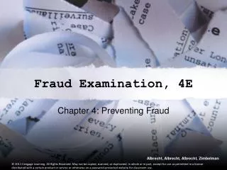 Fraud Examination, 4E
