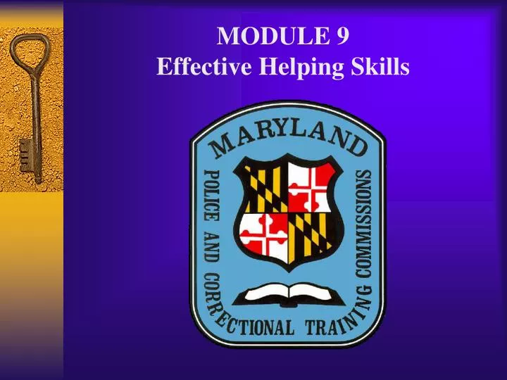 module 9 effective helping skills