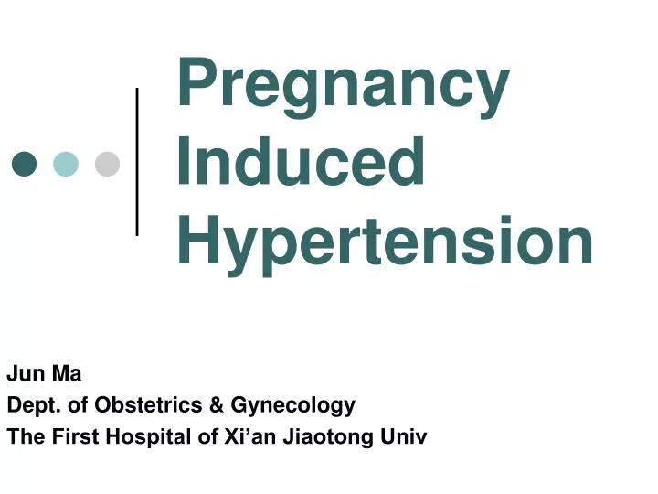 pregnancy induced hypertension