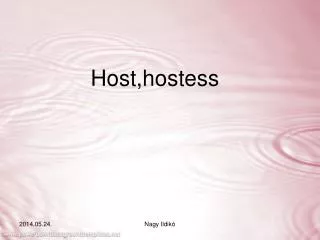 Host,hostess