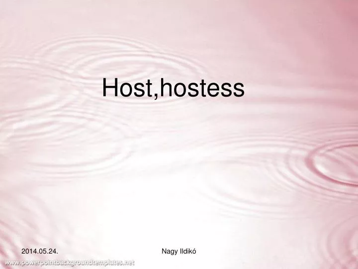 host hostess