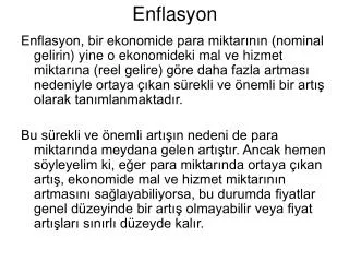 enflasyon