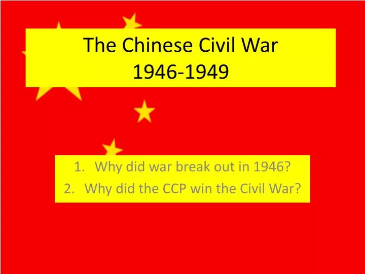 the chinese civil war 1946 1949