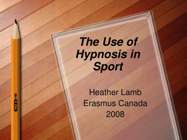 the use of hypnosis in sport