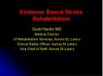 Evidence Based Stroke Rehabilitation - slide 1