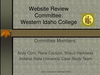 Website Review Committee: Western Idaho College