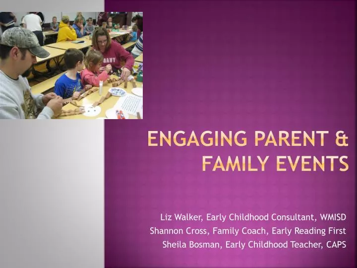 engaging parent family events
