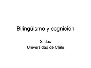 biling ismo y cognici n