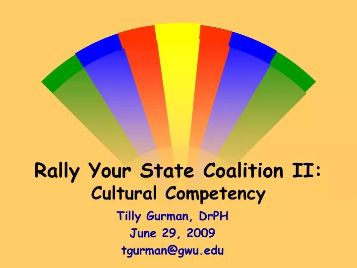 rally your state coalition ii cultural competency