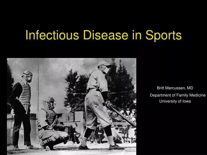 infectious disease in sports
