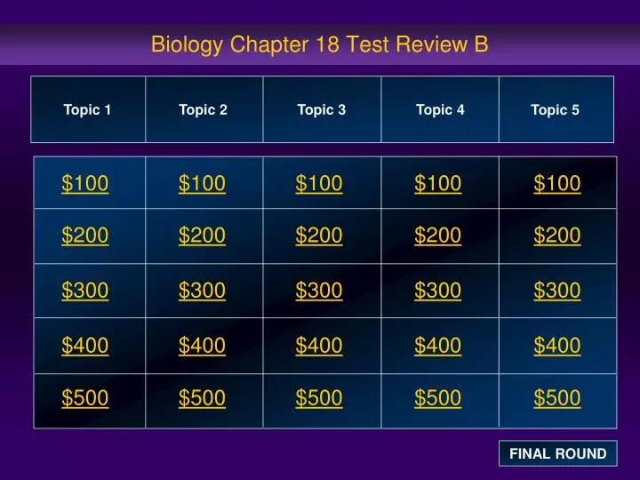 biology chapter 18 test review b