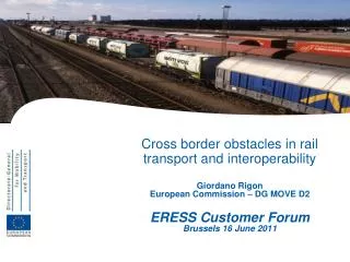 Cross border obstacles in rail transport and interoperability