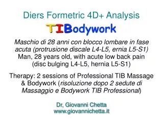 Diers Formetric 4D+ Analysis