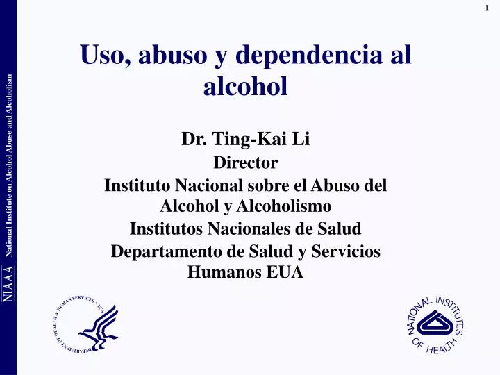 uso abuso y dependencia al alcohol