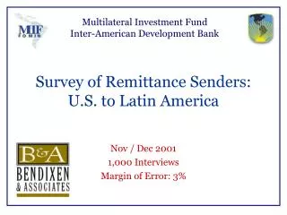 Multilateral Investment Fund Inter-American Development Bank