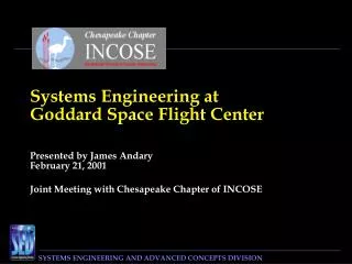 Systems Engineering at Goddard Space Flight Center
