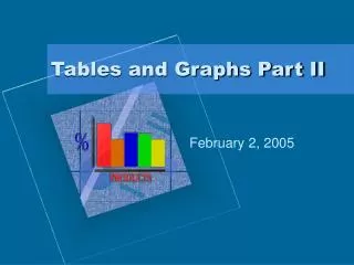 Tables and Graphs Part II